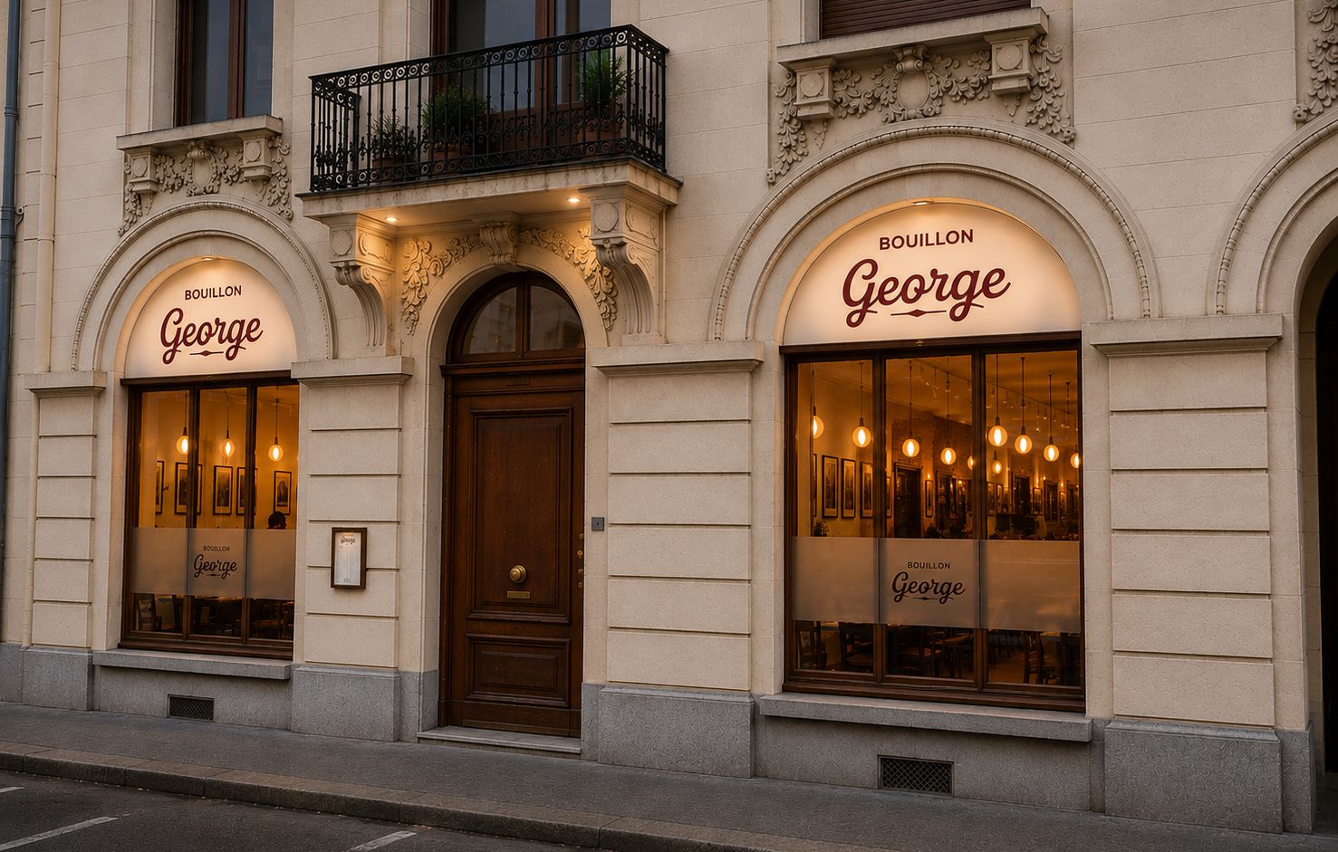 Façade enseigne Bouillon George